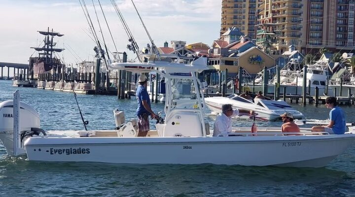 Everglades fishing boat on the water