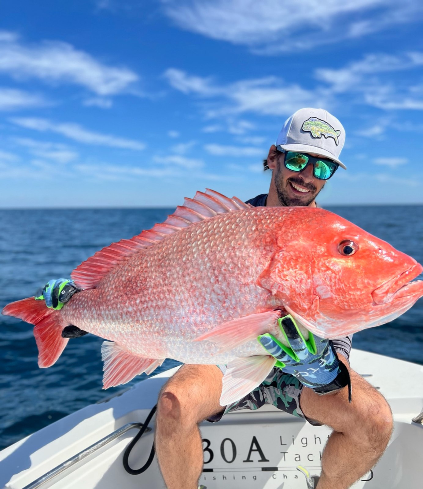 Anglers showing redfish