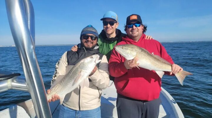 Fishing group with its catch