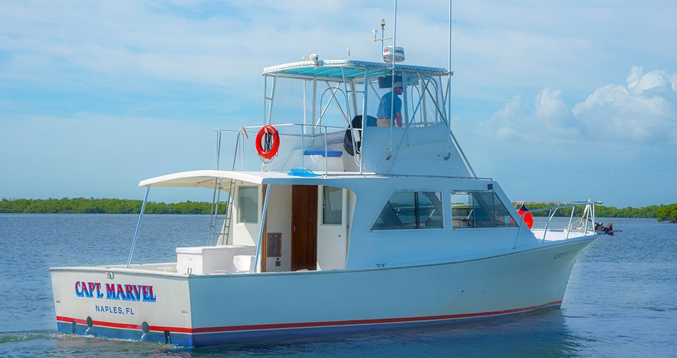 Capt. Marvel Charters Capt Marvel sportfishing boat at the dock