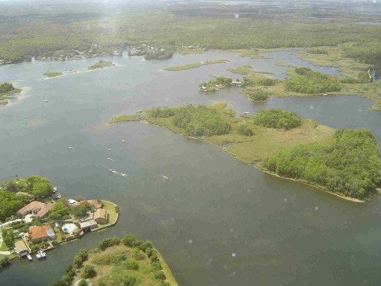 View across Kings Bay in Crystal River