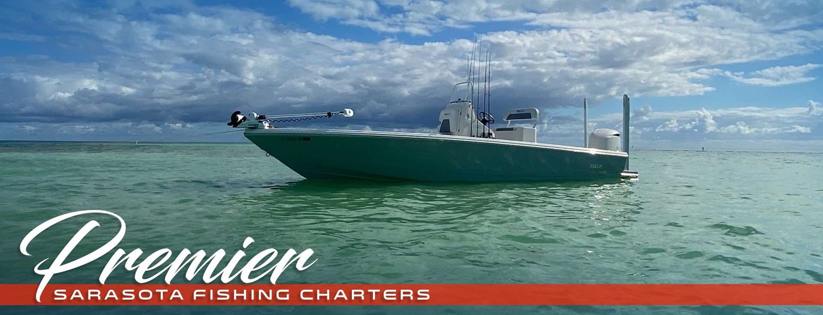 Fish On Fire center console fishing boat on blue water