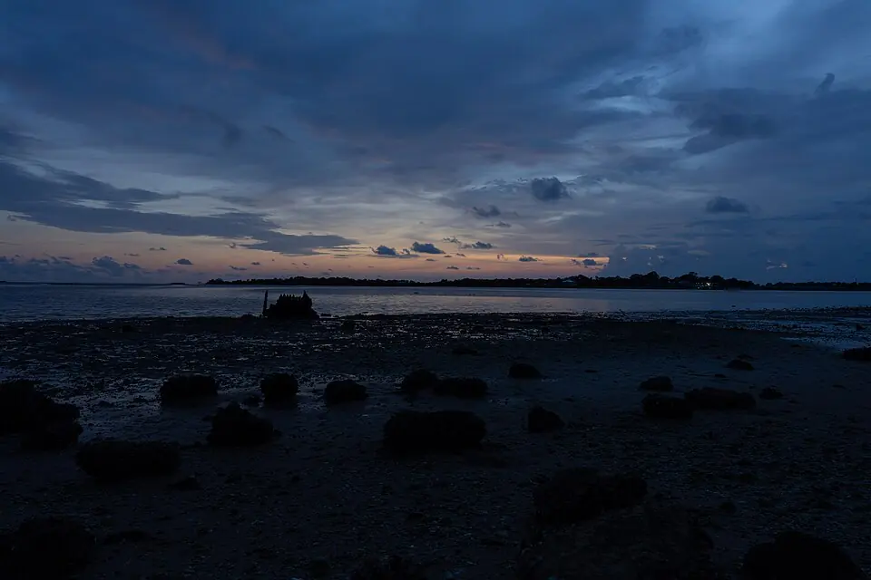 Evening waterfront at Cedar Key
