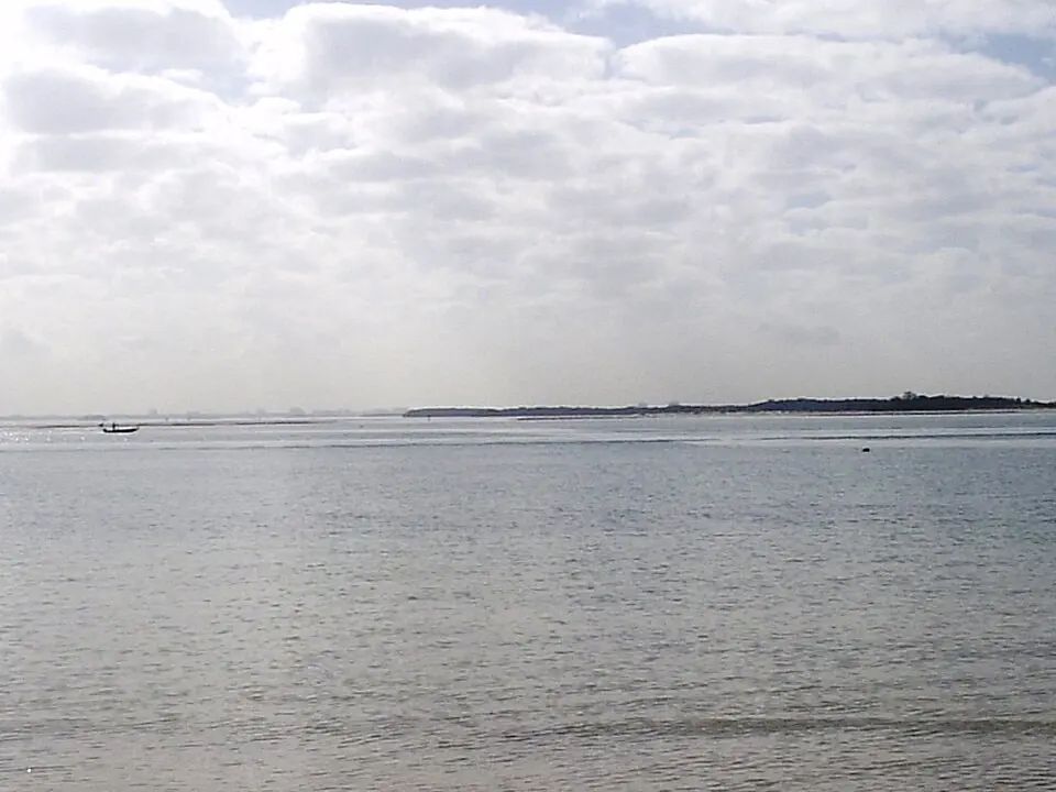Hurricane Pass viewed from Honeymoon Island, with Caladesi Island across the water