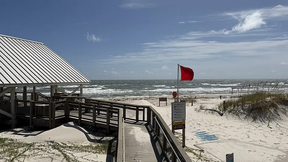 Beachfront facilities at St