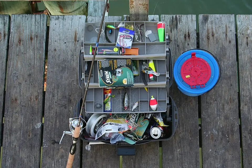 Fishing tackle photographed at Fort De Soto Park