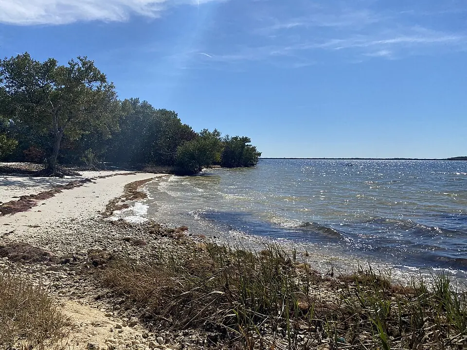 Coastal scene at Fort Island Gulf Beach near Crystal River