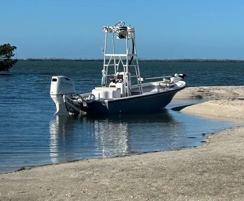 Reel Adventures fishing boat at the launch