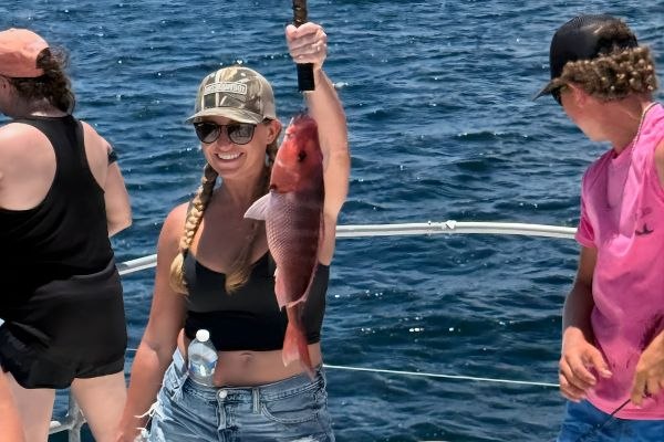 Angler holding a fish