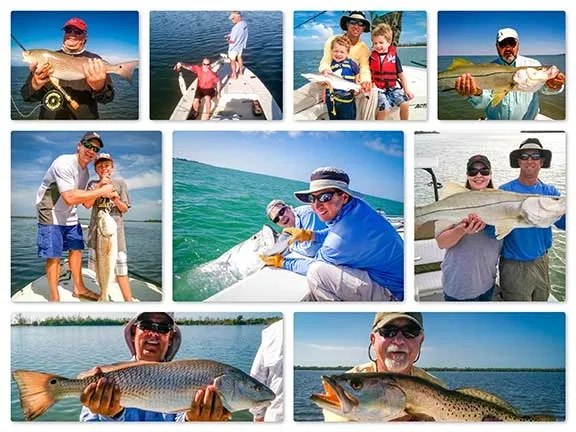 Captain Ozzie Lessinger collection of inshore fishing catch photos