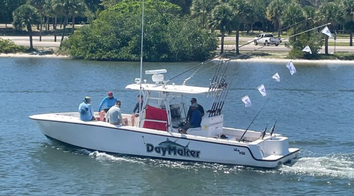 DayMaker center console fishing boat on the water