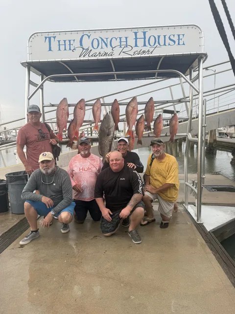 Endless Summer anglers with their catch at the marina