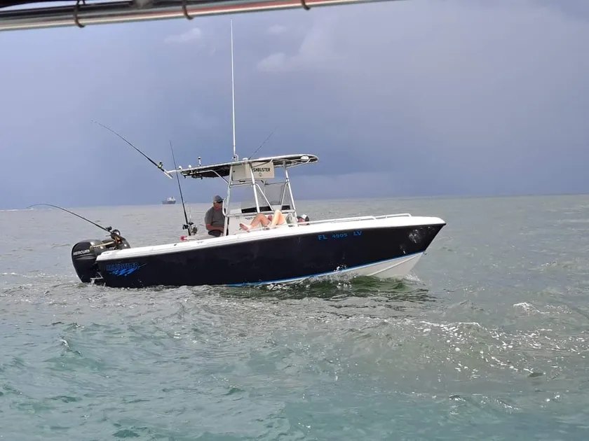 Fishbuster Bluewater center-console fishing boat offshore