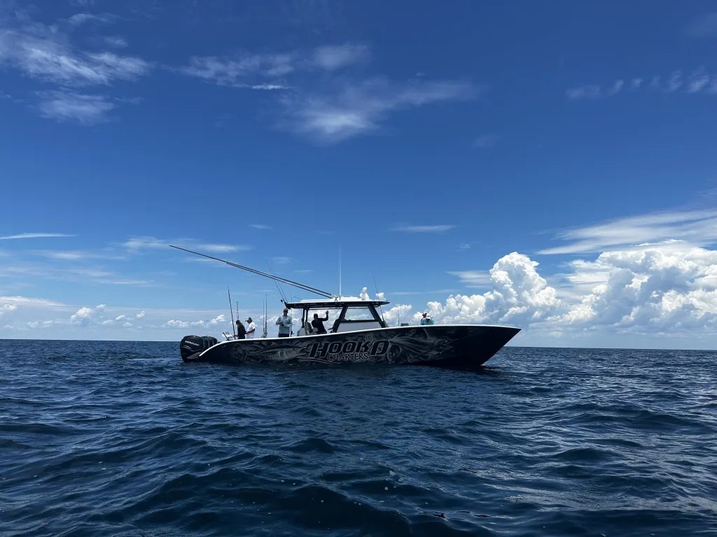 HookD center console fishing boat offshore