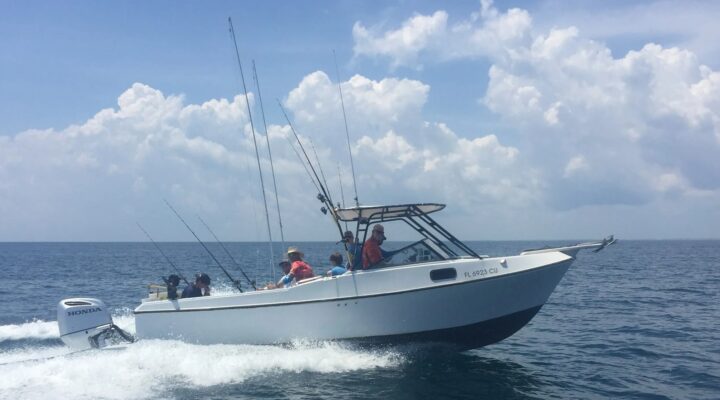 MisStress charter boat cruising off St Augustine