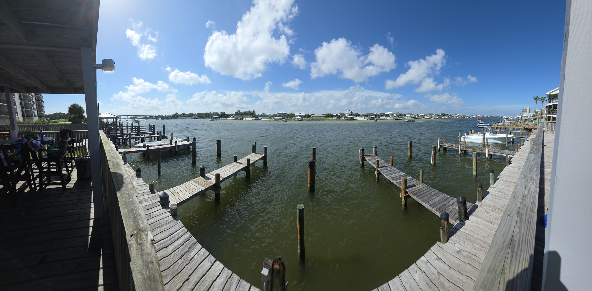 View toward Ono Island across coastal water from Perdido Key