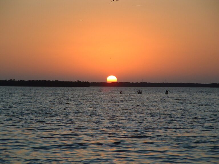 Sunset over Cockroach Bay near Ruskin in January 2006