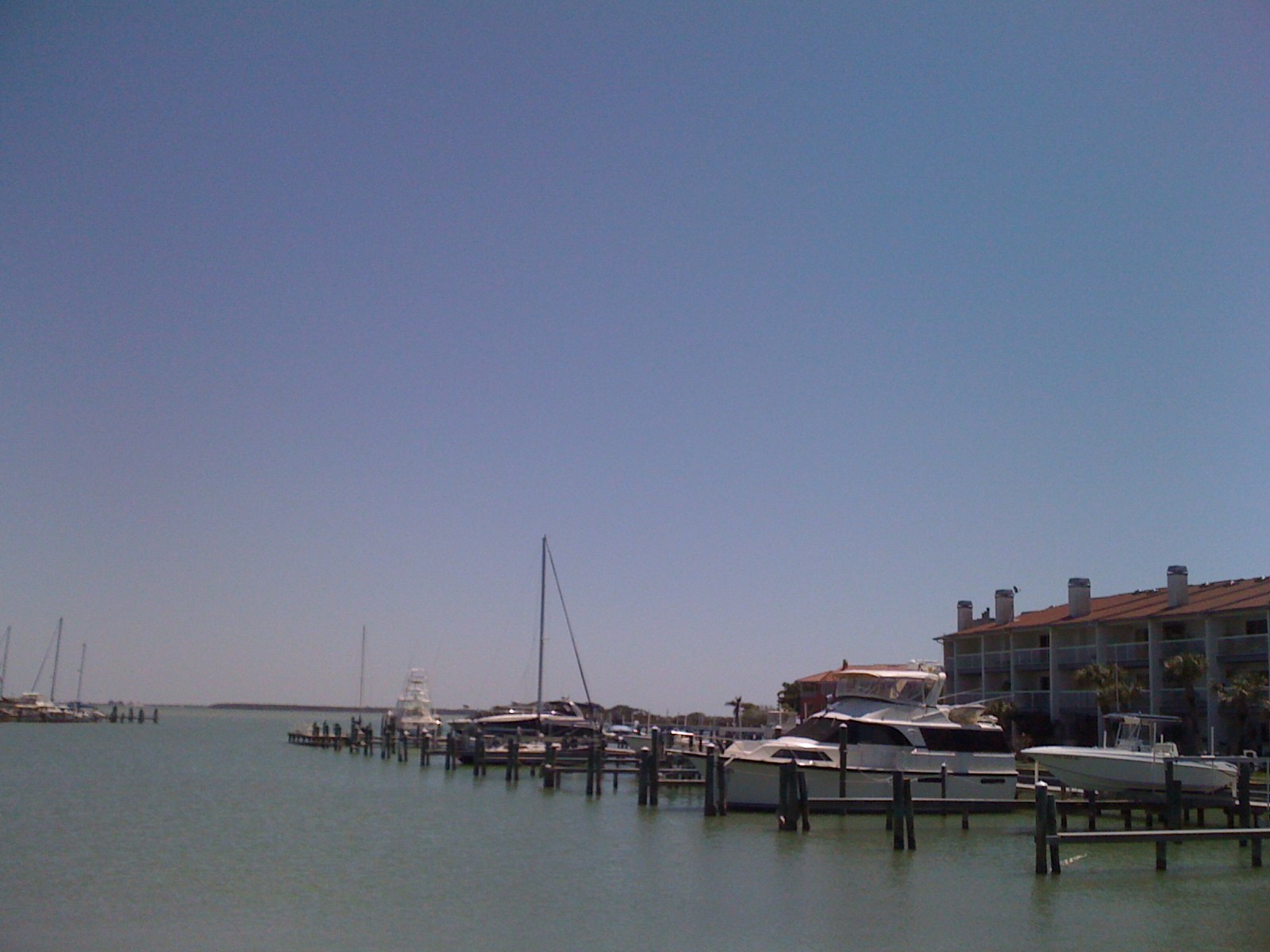 Boats and buildings along the Tierra Verde waterfront in March 2010
