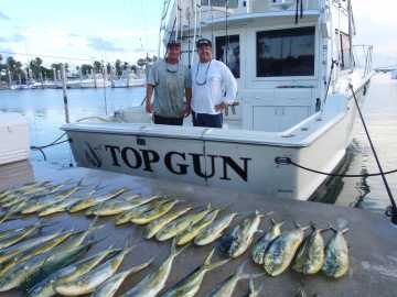 Top Gun mahi mahi catch at the dock